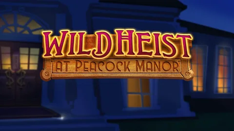 Wild Heist at Peacock Manor için özgün tanıtım görseli: slot oyunu düzenini soyut geometrik desenle gösterir.